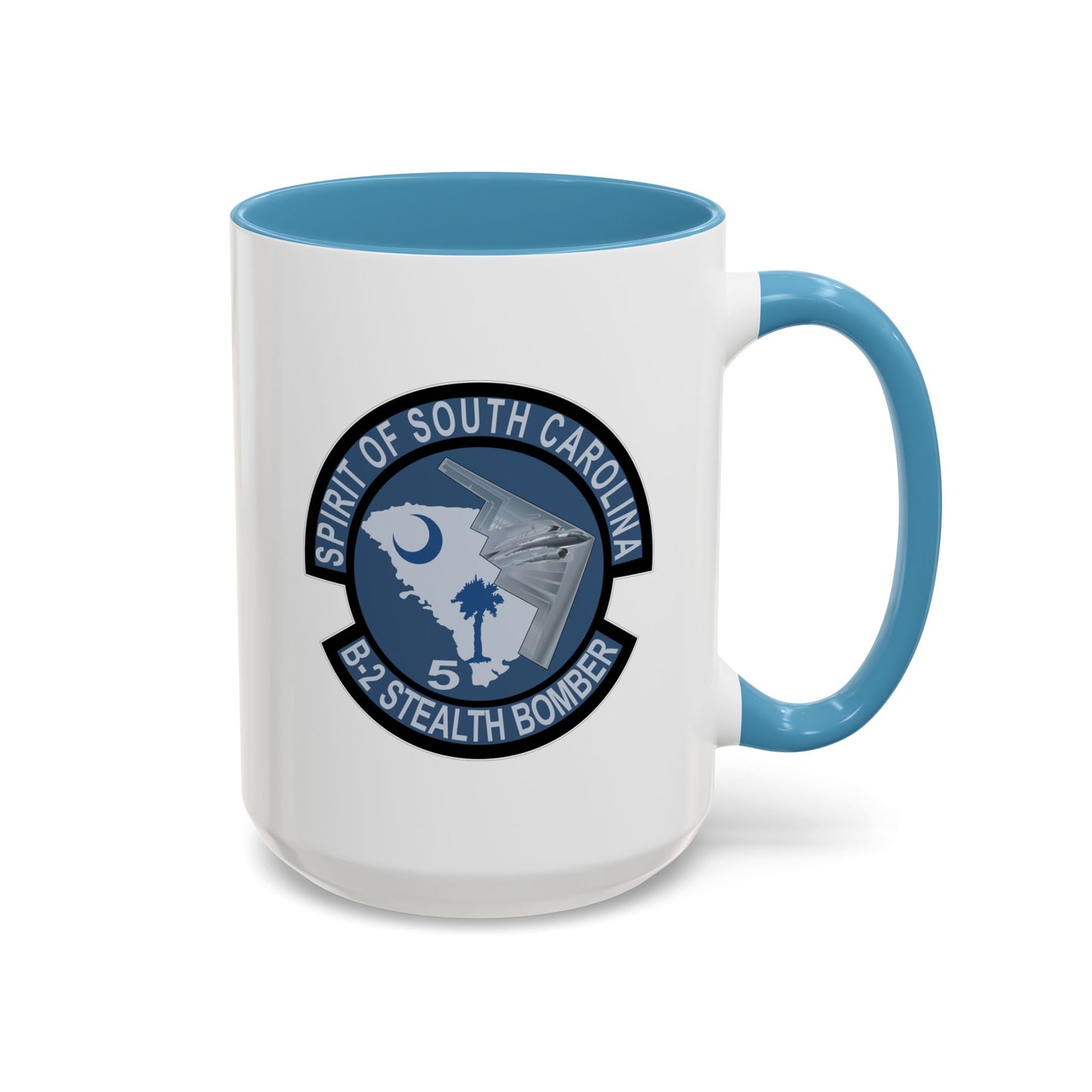 Accent Coffee Mug (11oz & 15oz) - USAF - B2 - Spirit of South Carolina Stealth Bomber wo Txt X 300