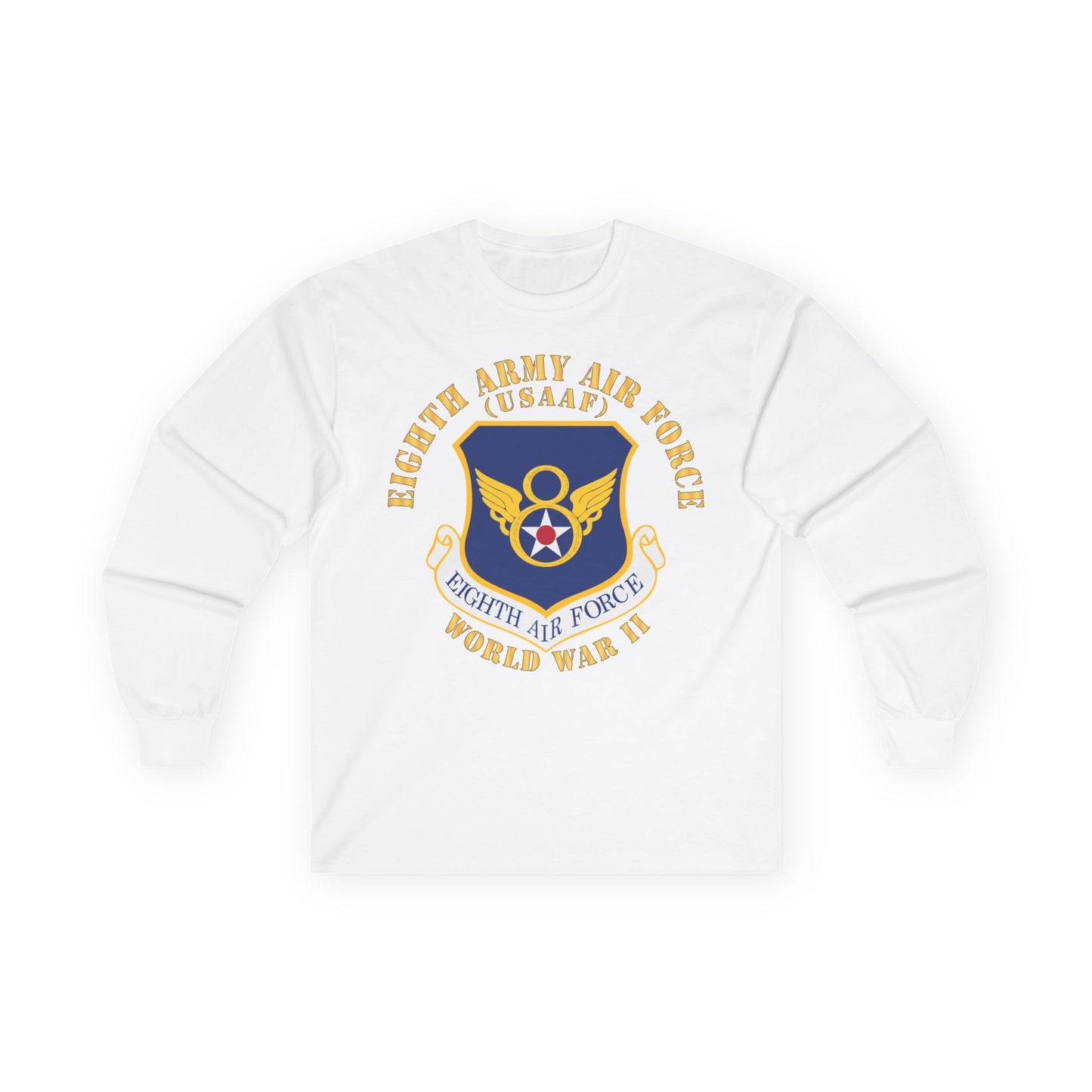 Unisex Ultra Cotton Long Sleeve Tee - USAF - 8th Air Force - WWII X 300