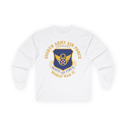 Unisex Ultra Cotton Long Sleeve Tee - USAF - 8th Air Force - WWII X 300