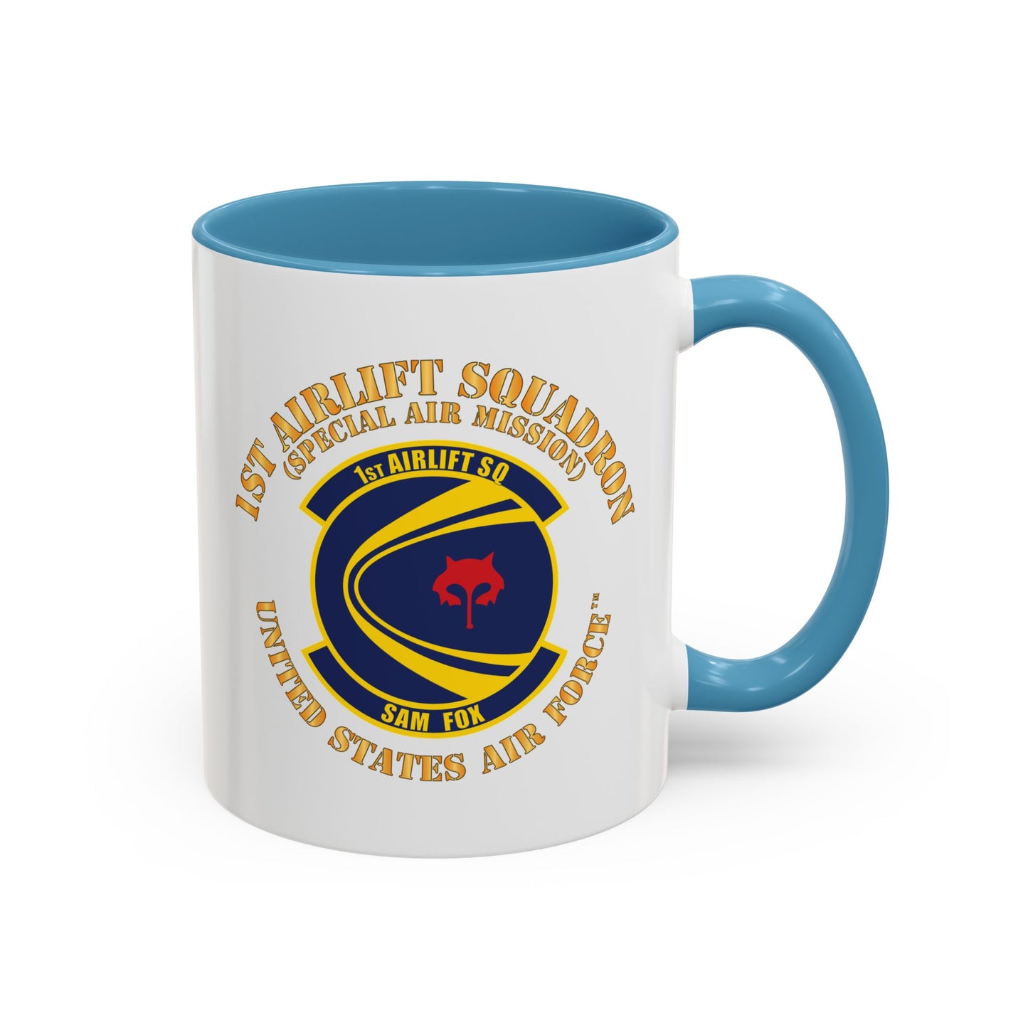 Accent Coffee Mug (11oz & 15oz) - USAF - 1st Airlift Squadron X 300