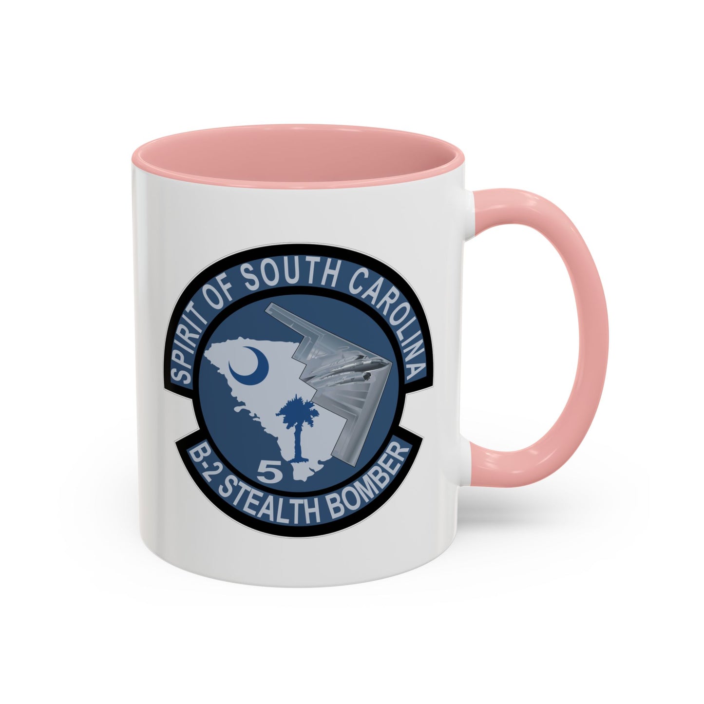 Accent Coffee Mug (11oz & 15oz) - USAF - B2 - Spirit of South Carolina Stealth Bomber wo Txt X 300