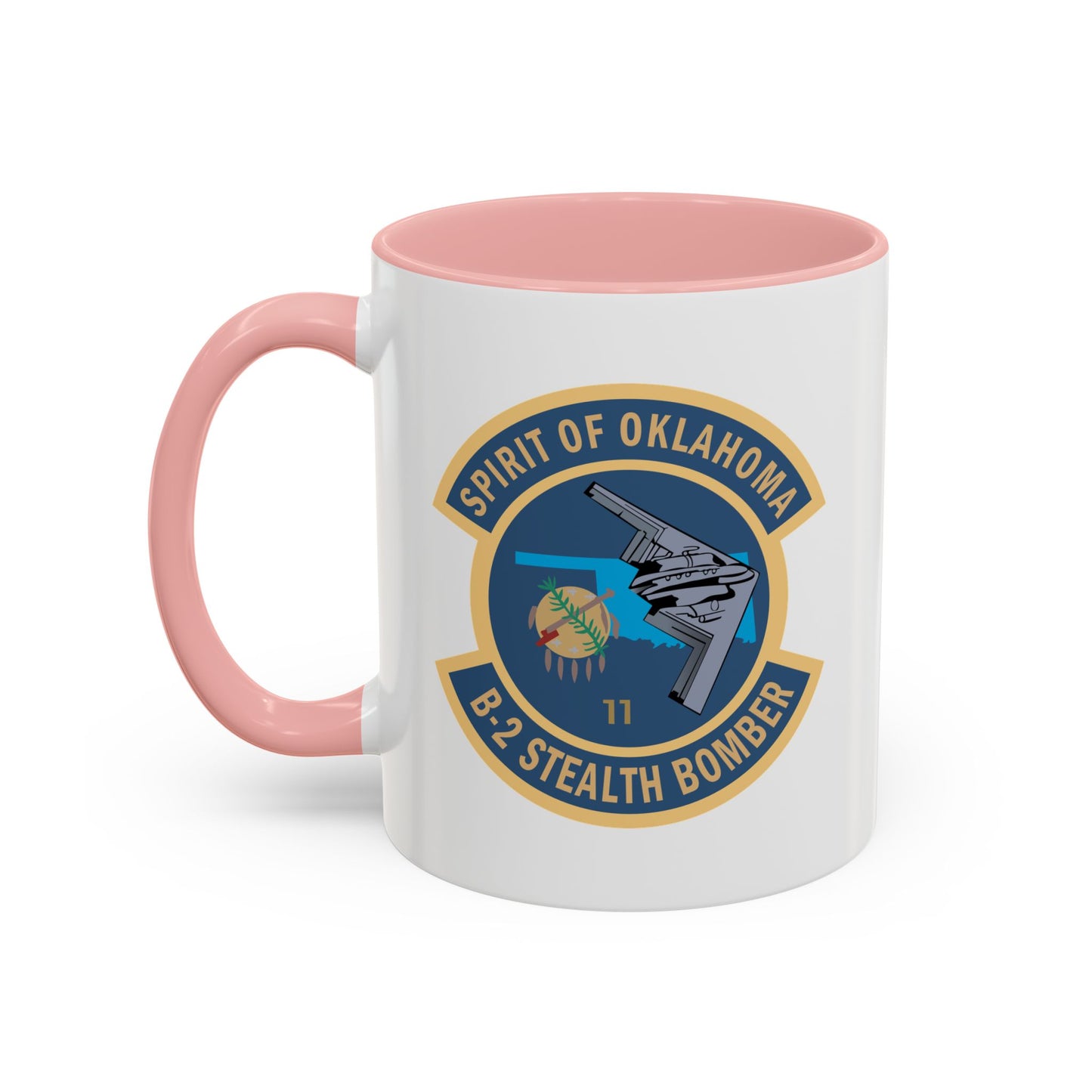 Accent Coffee Mug (11oz & 15oz) - USAF - B2 - Spirit of Oklahoma - Stealth Bomber wo txt X 300