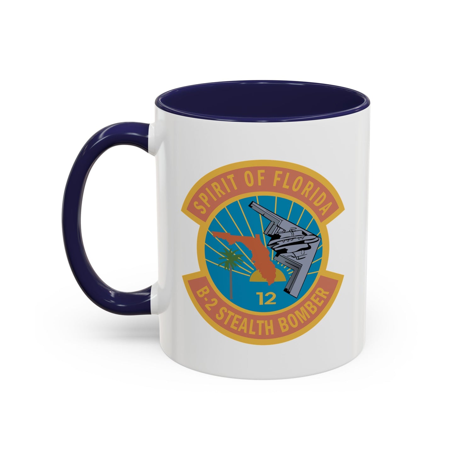 Accent Coffee Mug (11oz & 15oz) - USAF - B2 - Spirit of Florida - Stealth Bomber wo txt X 300