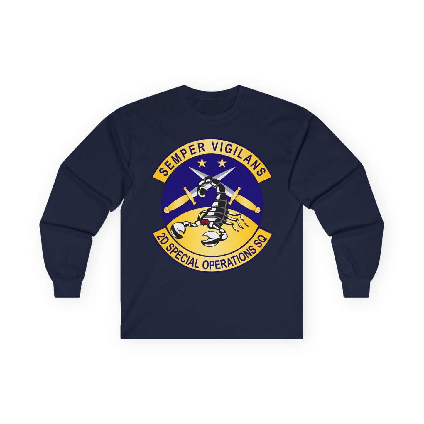 Unisex Ultra Cotton Long Sleeve Tee - USAFSOF - 2nd Special Operations Squadron wo Txt