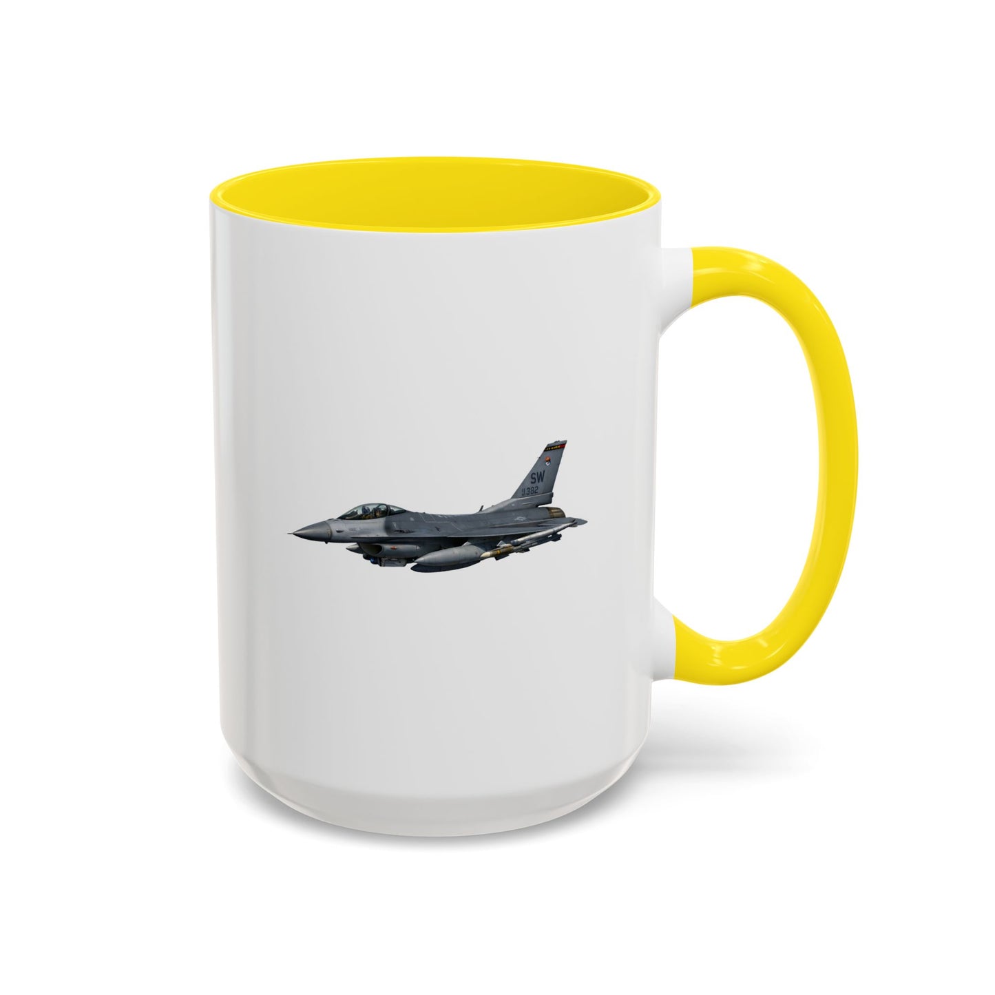 Accent Coffee Mug (11oz & 15oz) - USAF - F-16 Fighting Falcon wo txt X 300