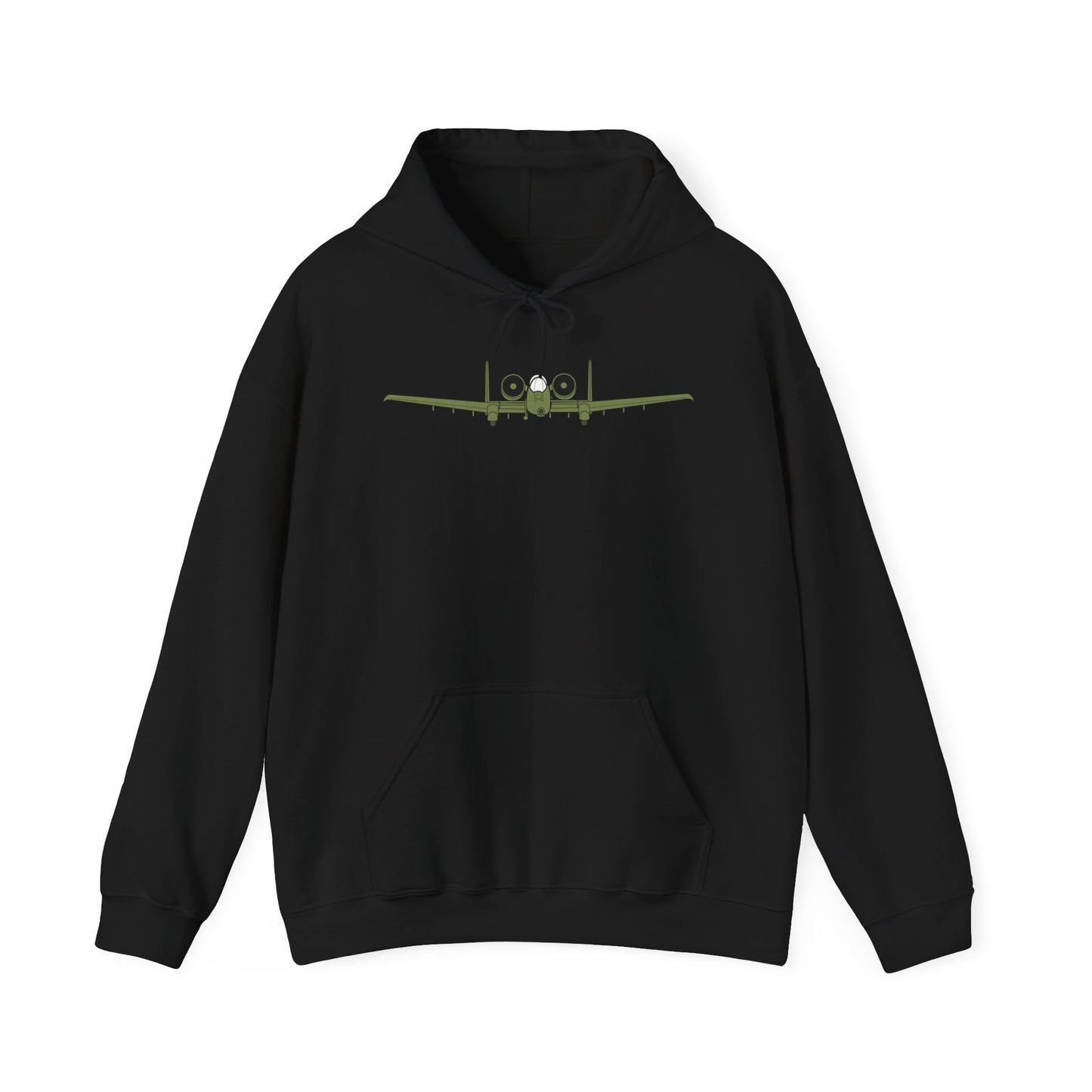 Unisex Heavy Blend Hooded Sweatshirt - Aircraft - USAF - A-10 Thunderbolt II - Front X 300