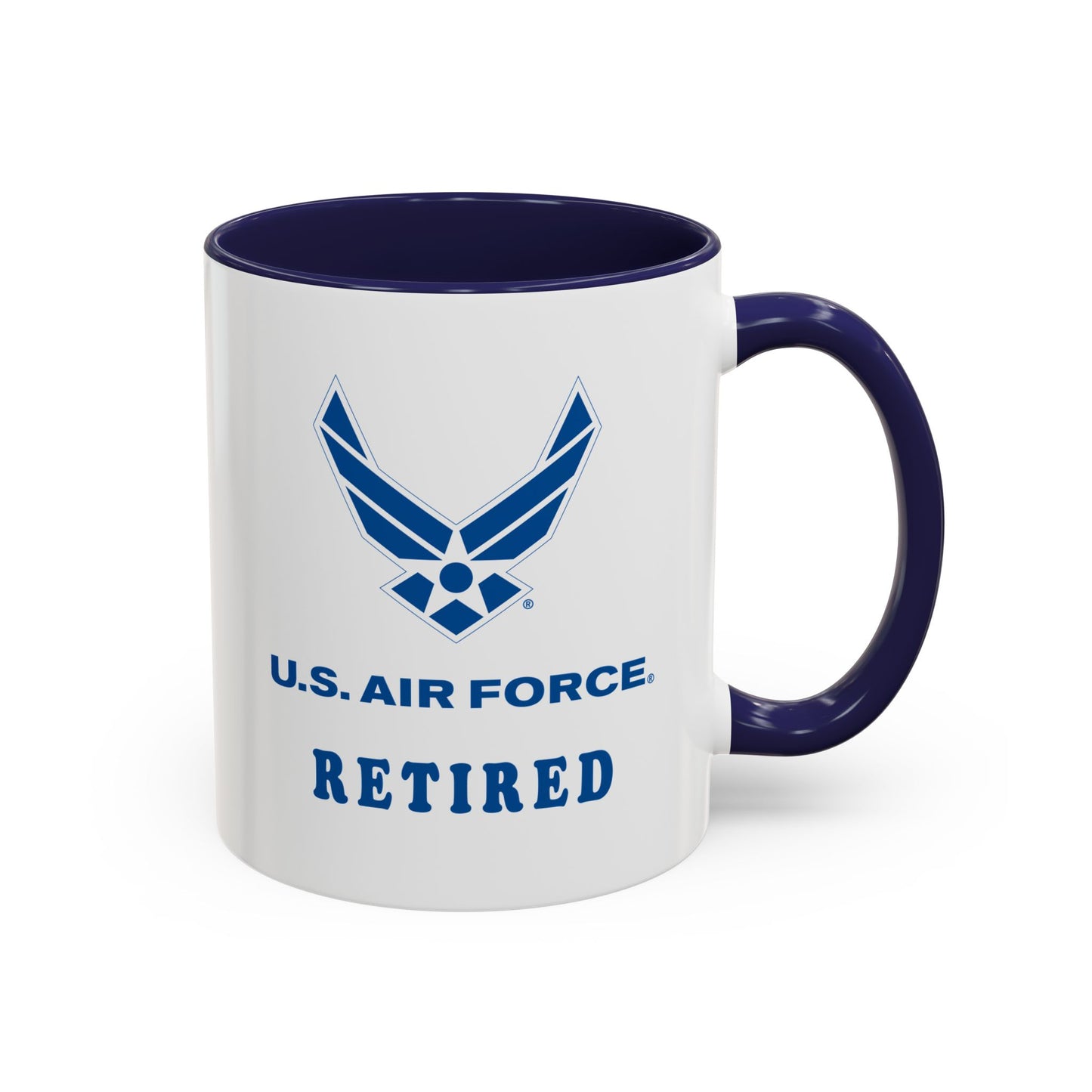 Accent Coffee Mug (11oz & 15oz) - USAF - Air Force - Retired X 300