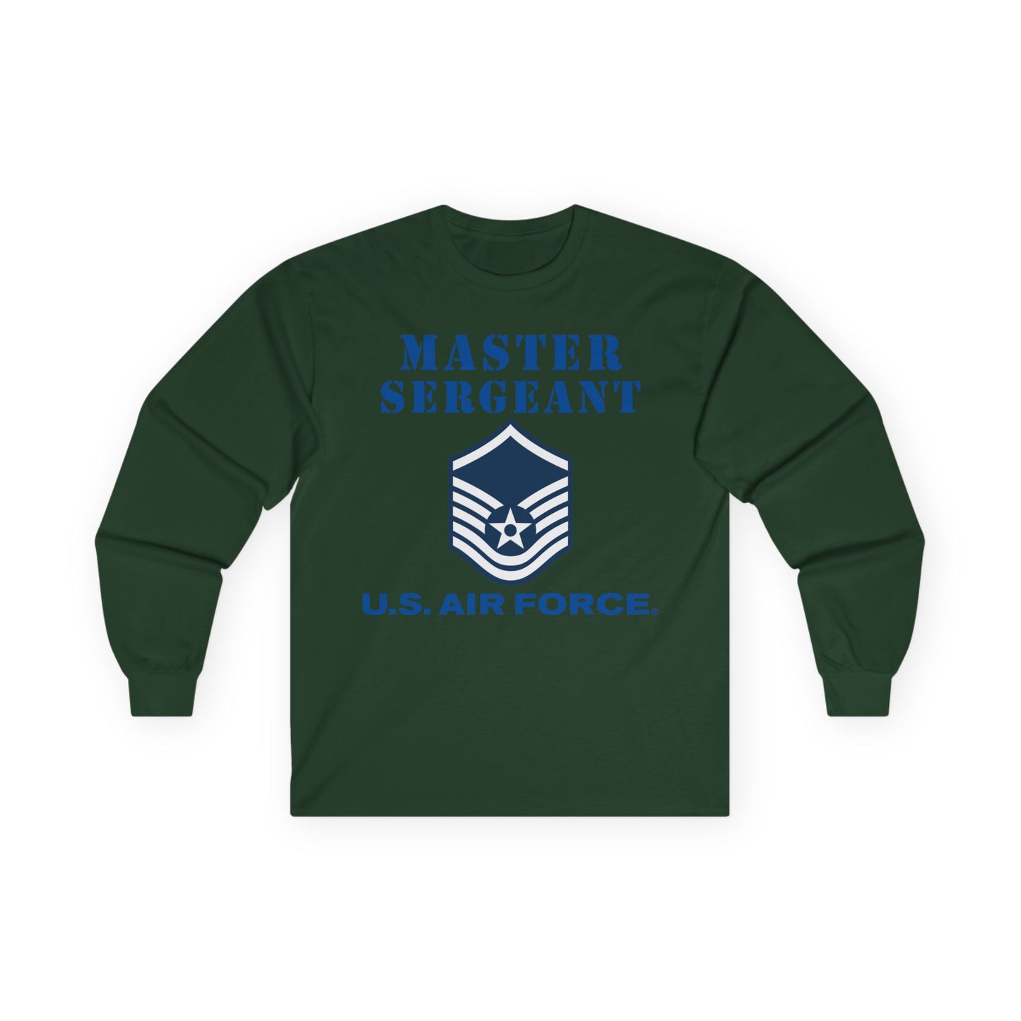 Unisex Ultra Cotton Long Sleeve Tee - USAF - Master Sergeant (E7a) - 2020 - US Air Force w Text X 300