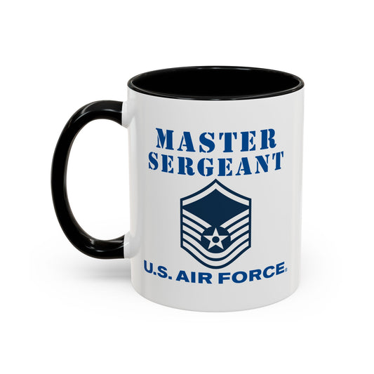 Accent Coffee Mug (11oz & 15oz) - USAF - Master Sergeant (E7a) - 2020 - US Air Force w Text X 300
