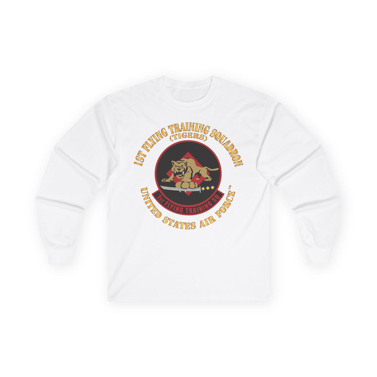 Unisex Ultra Cotton Long Sleeve Tee - USAF - 1st Flying Training Squadron - Tigers