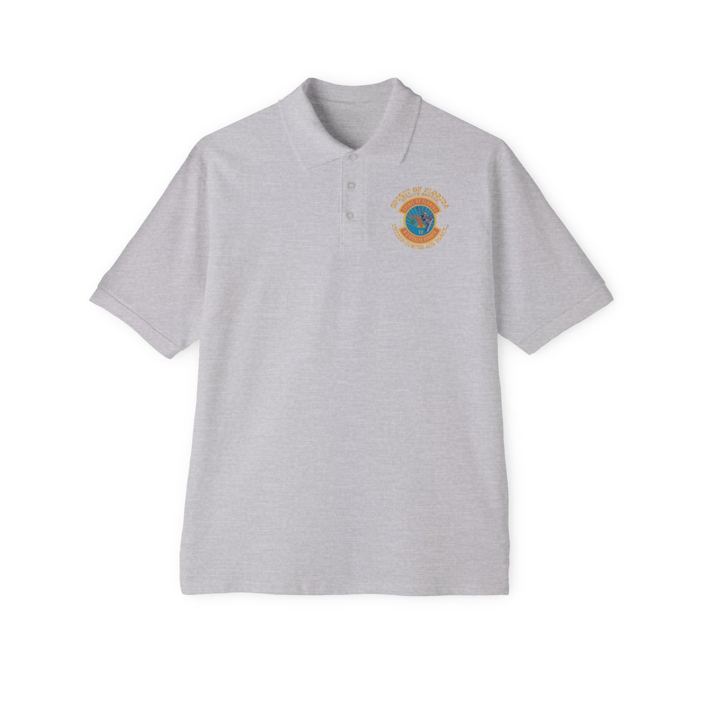 Men's Piqué Polo - USAF - B2 - Spirit of Florida - Stealth Bomber X 300