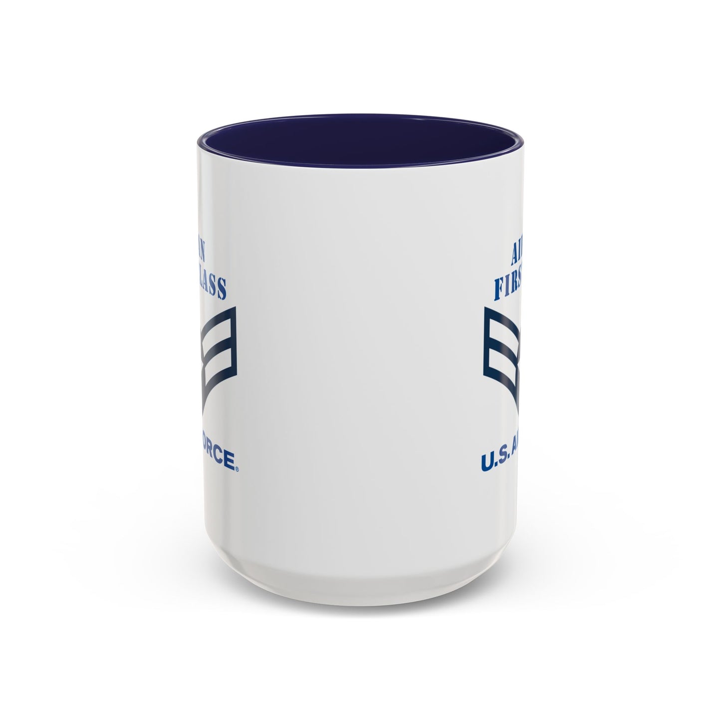 Accent Coffee Mug (11oz & 15oz) - USAF - Airman - First Class (E3) - 2020 - US Air Force w Text X 300