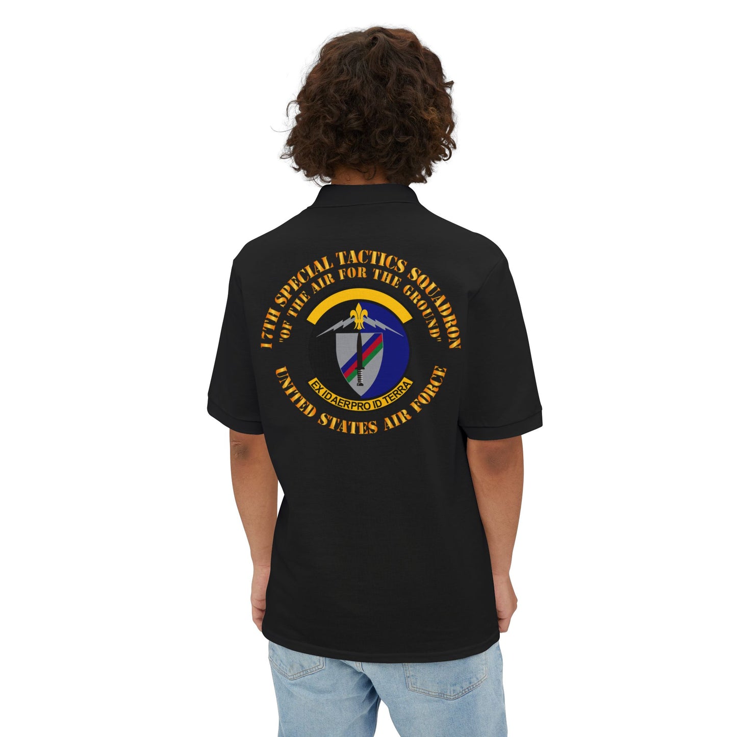 Men's Piqué Polo - USAF - 17th Special Tactics Squadron