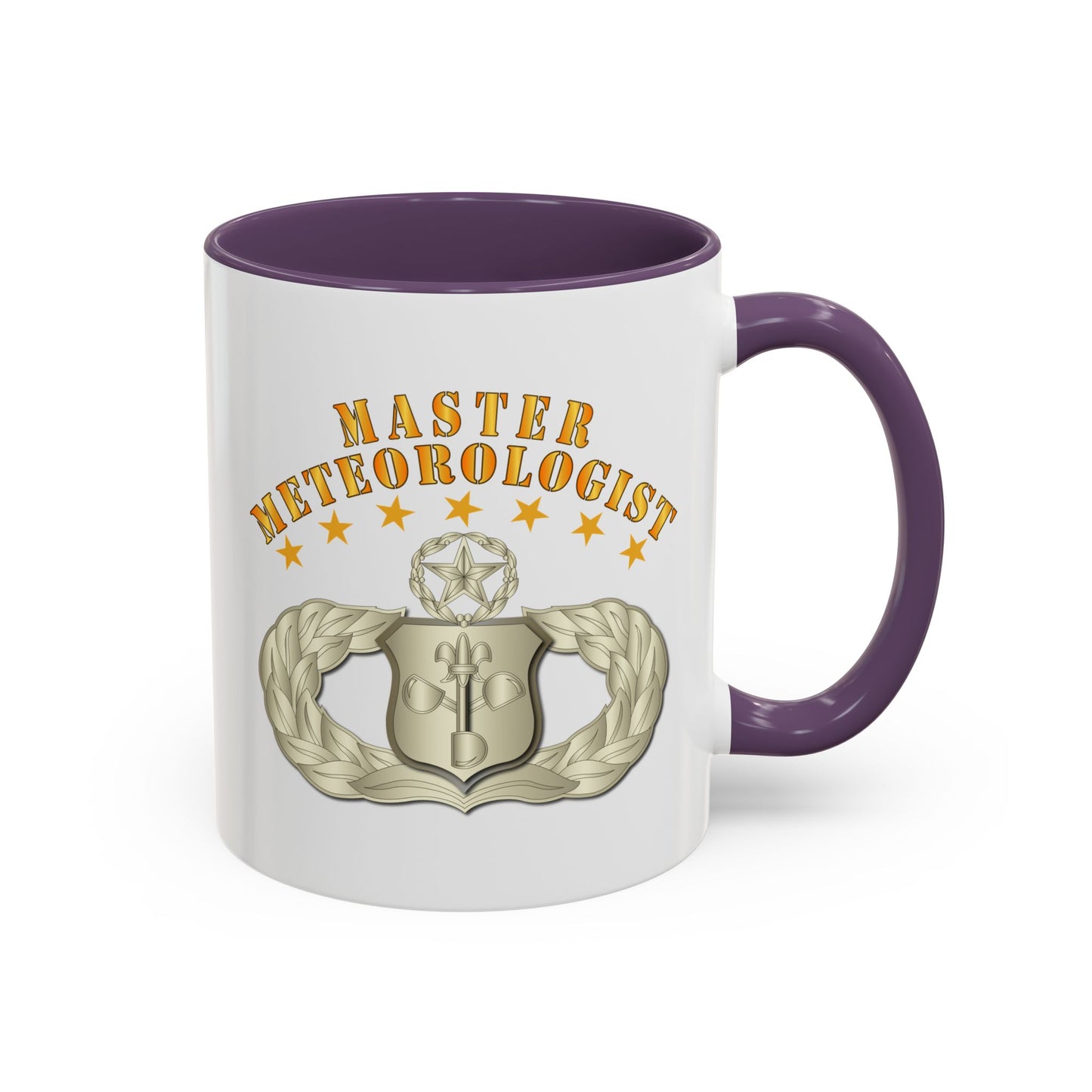 Accent Coffee Mug (11oz & 15oz) - USAF - Meteorologist - Master Badge wo DS