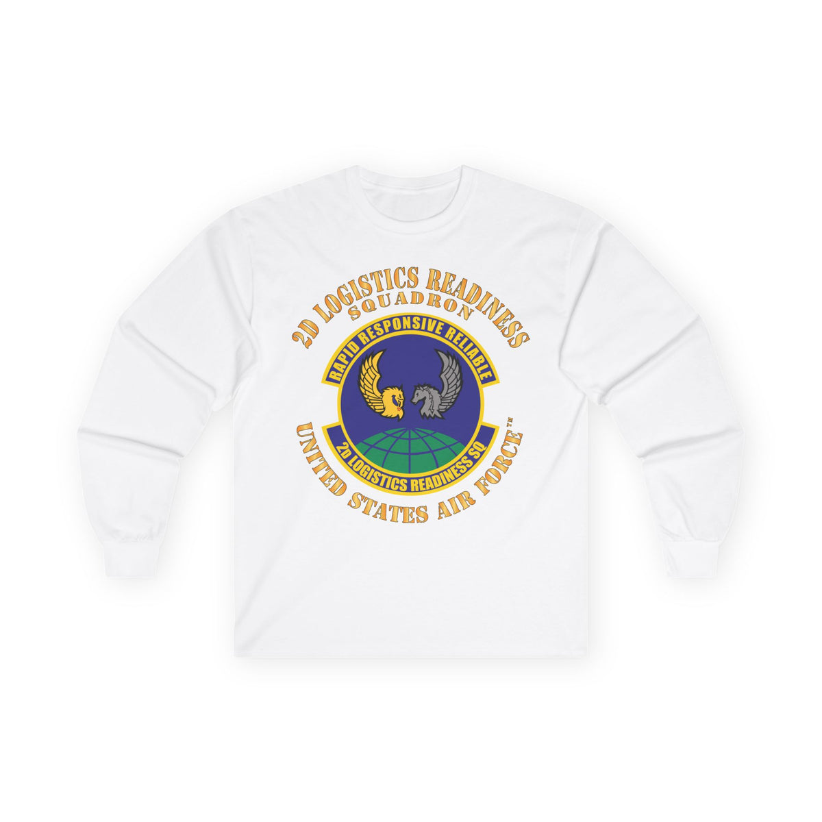 Unisex Ultra Cotton Long Sleeve Tee - USAF - 2d Logistics Readiness Squadron