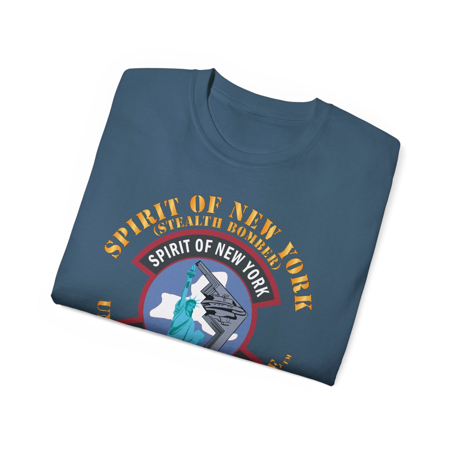 Unisex Ultra Cotton Tee - USAF - B2 - Spirit of New York - Stealth Bomber X 300