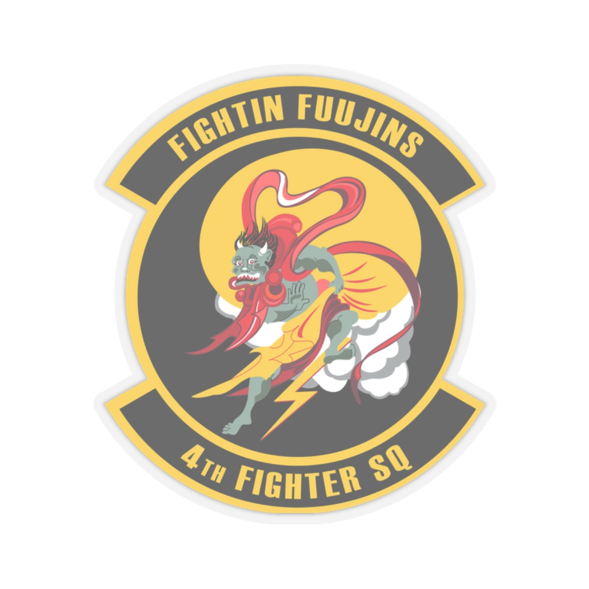 Kiss-Cut Stickers - USAF - 4th Fighter Squadron wo txt