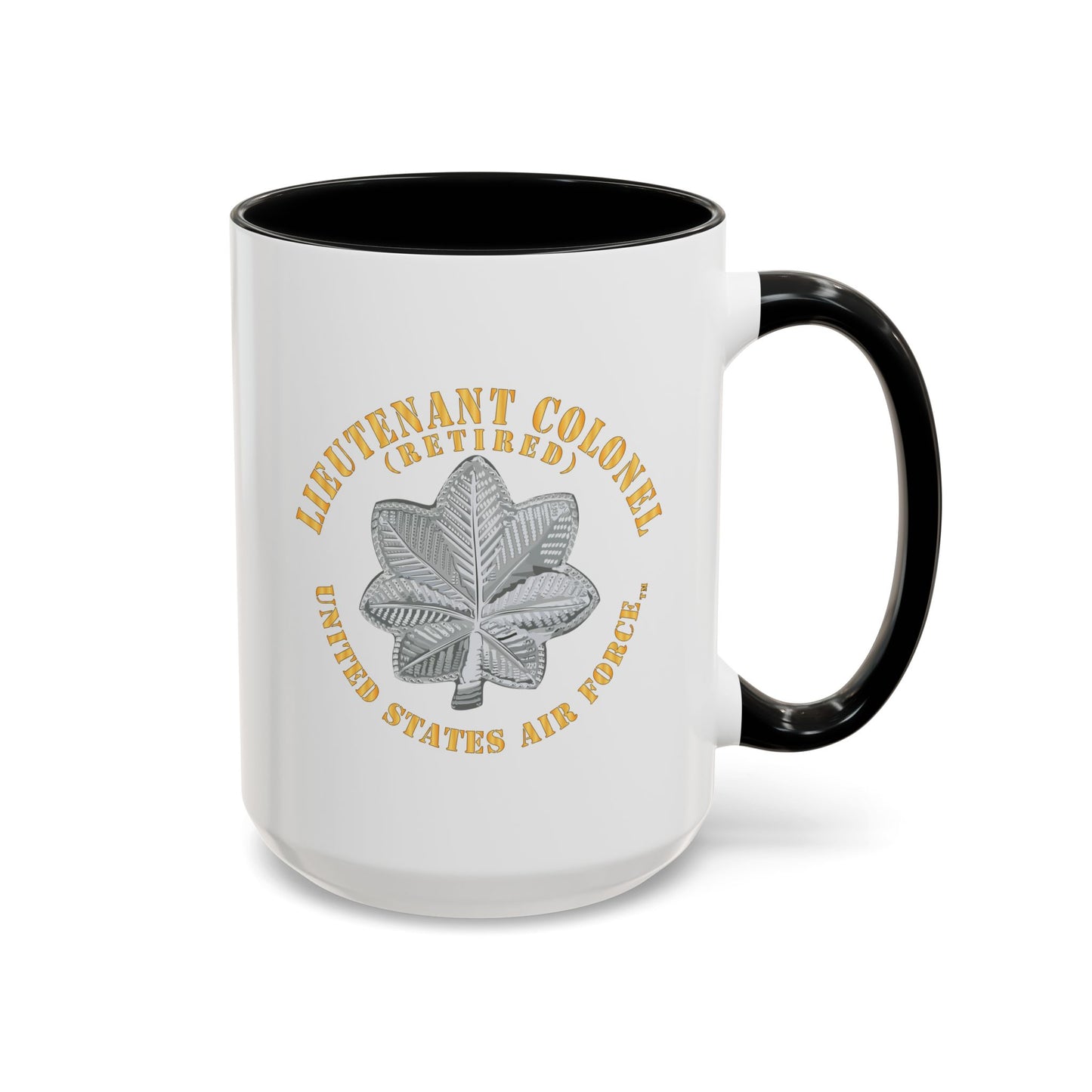 Accent Coffee Mug (11oz & 15oz) - USAF - Lieutenant Colonel - LTC - Retired - TM X 300