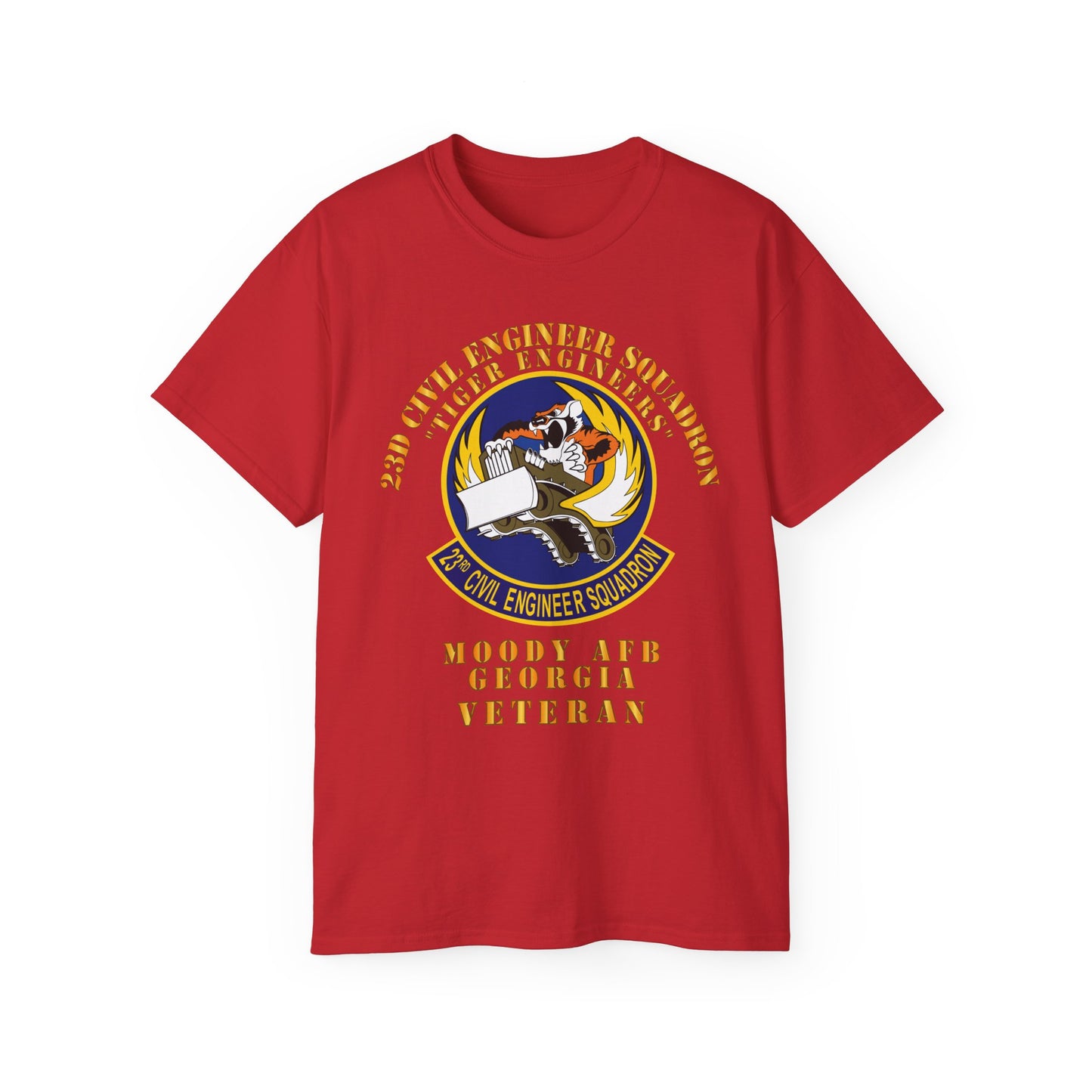 Unisex Ultra Cotton Tee - USAF - 23d Civil Engineer Squadron - Tiger Engineers - Moody AFB, GA