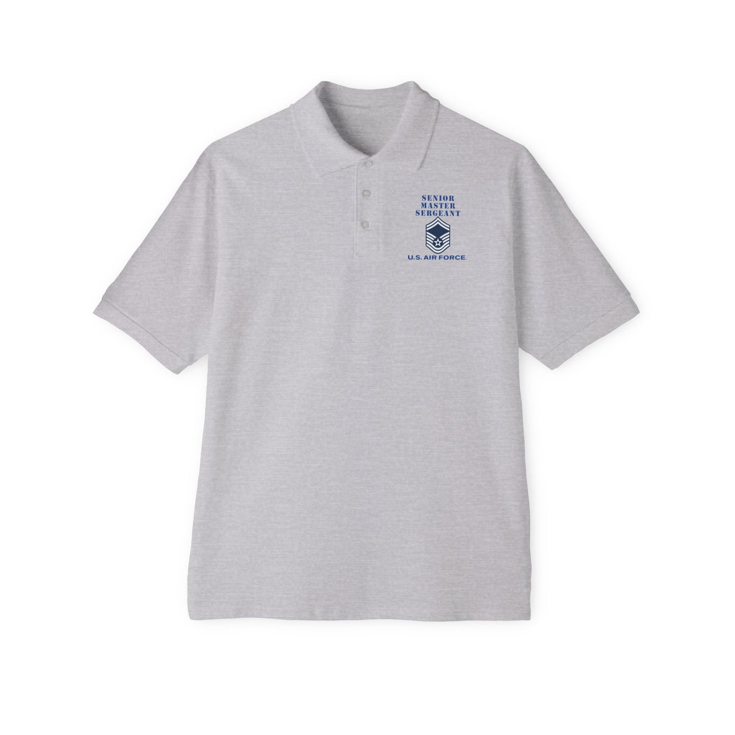 Men's Piqué Polo -USAF - Senior Master Sergeant (E8a) - 2020 - US Air Force w Text X 300