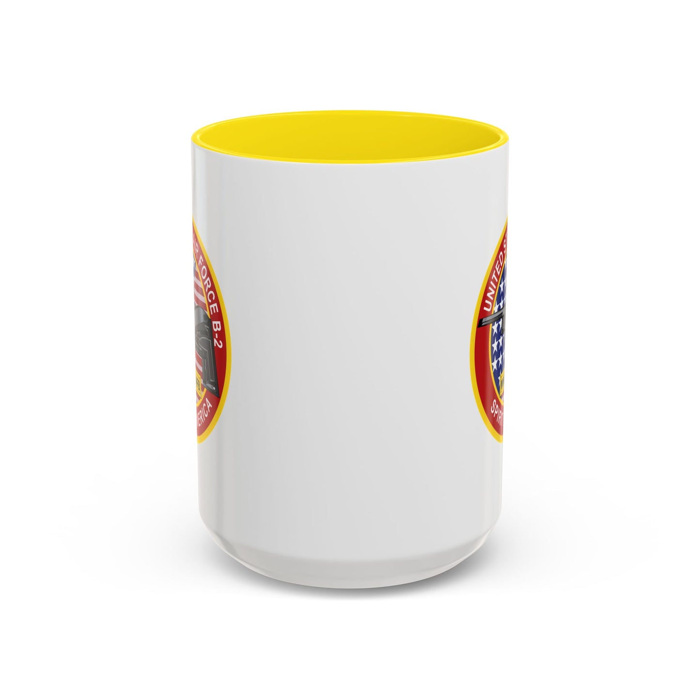 Accent Coffee Mug (11oz & 15oz) - USAF - B2 - Spirit - Stealth Bomber wo Txt