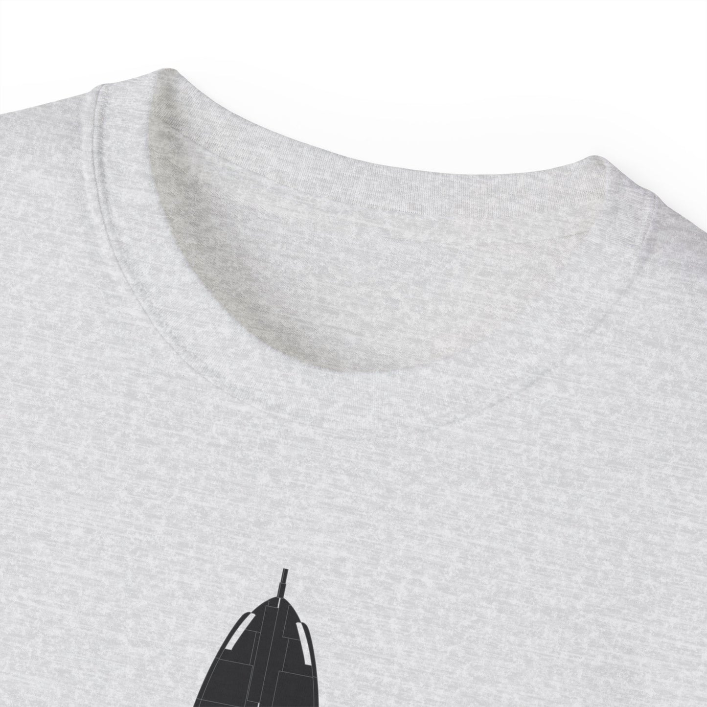 Unisex Ultra Cotton Tee - Aircraft - T-37-Trainer - Top - Black - Metal X 300