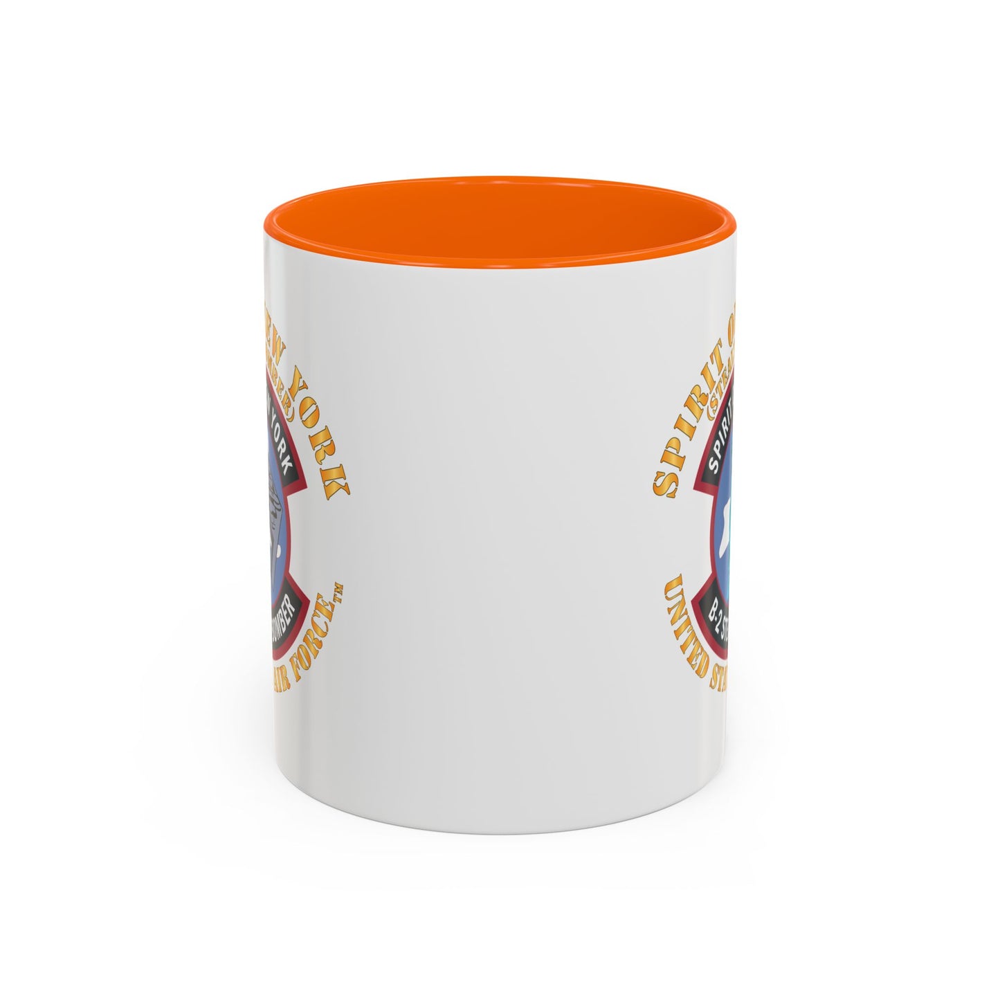 Accent Coffee Mug (11oz & 15oz) - USAF - B2 - Spirit of New York - Stealth Bomber X 300