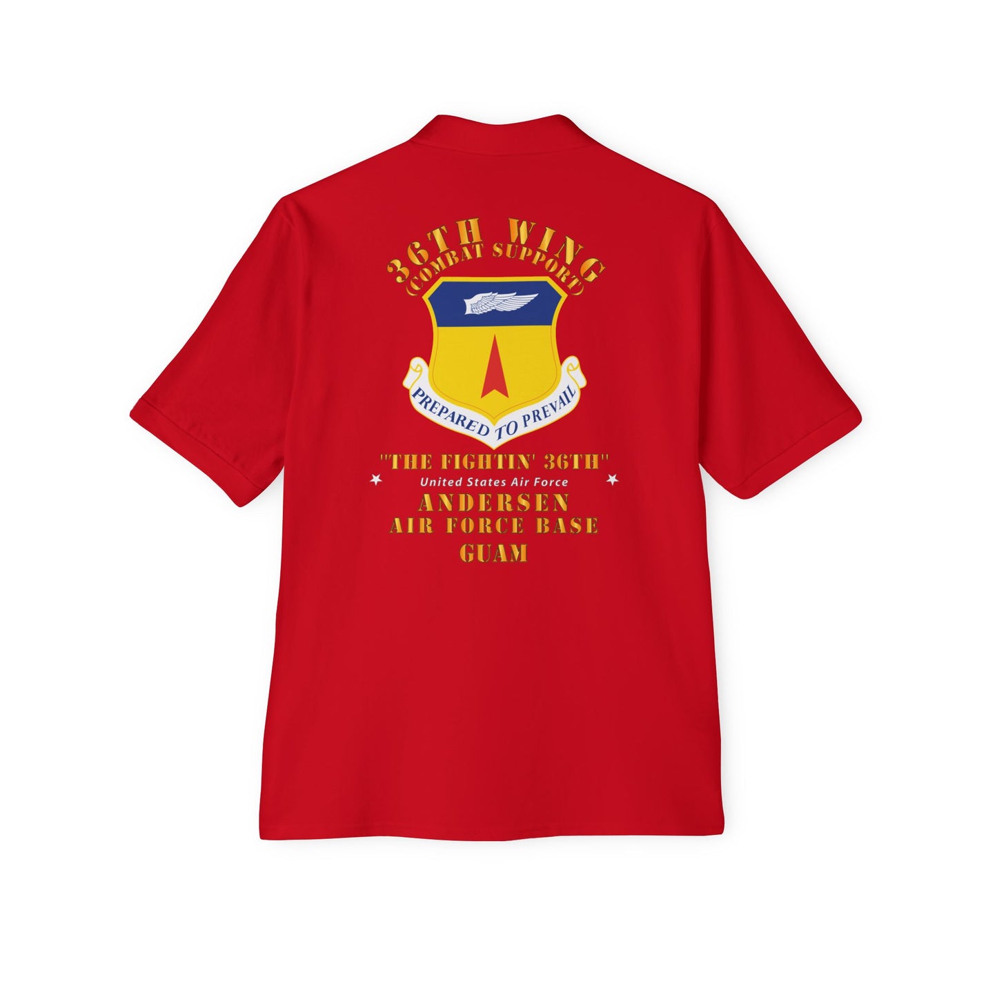 Men's Piqué Polo - USAF - 36th Wing - Anderson AFB - Guam