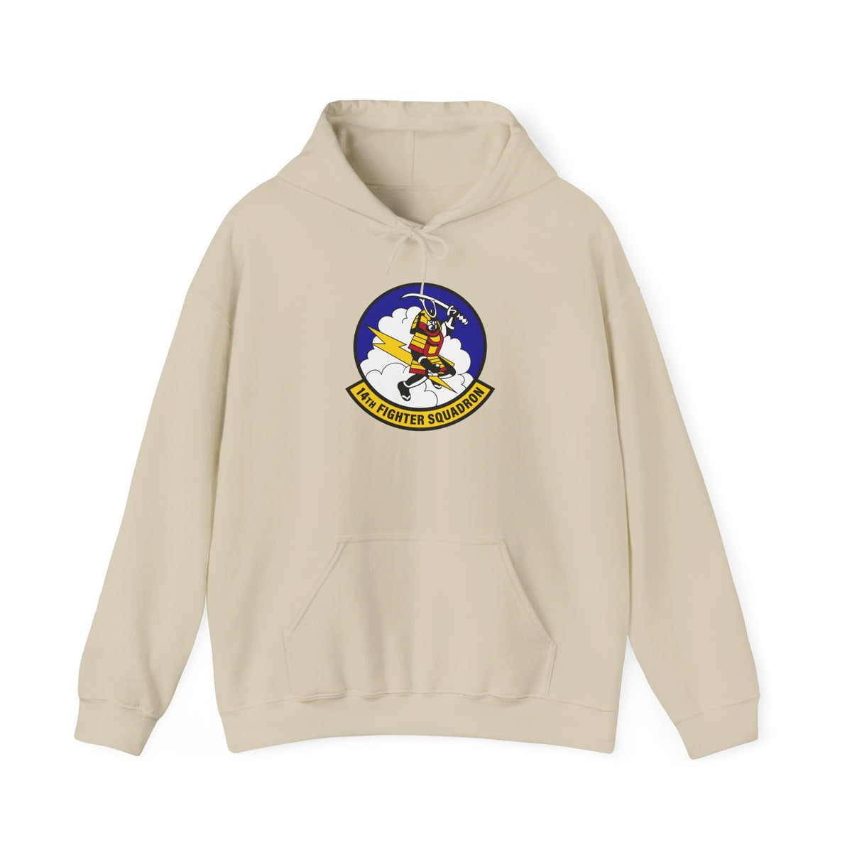 Unisex Heavy Blend Hooded Sweatshirt - USAF - 14th Fighter Squadron wo txt