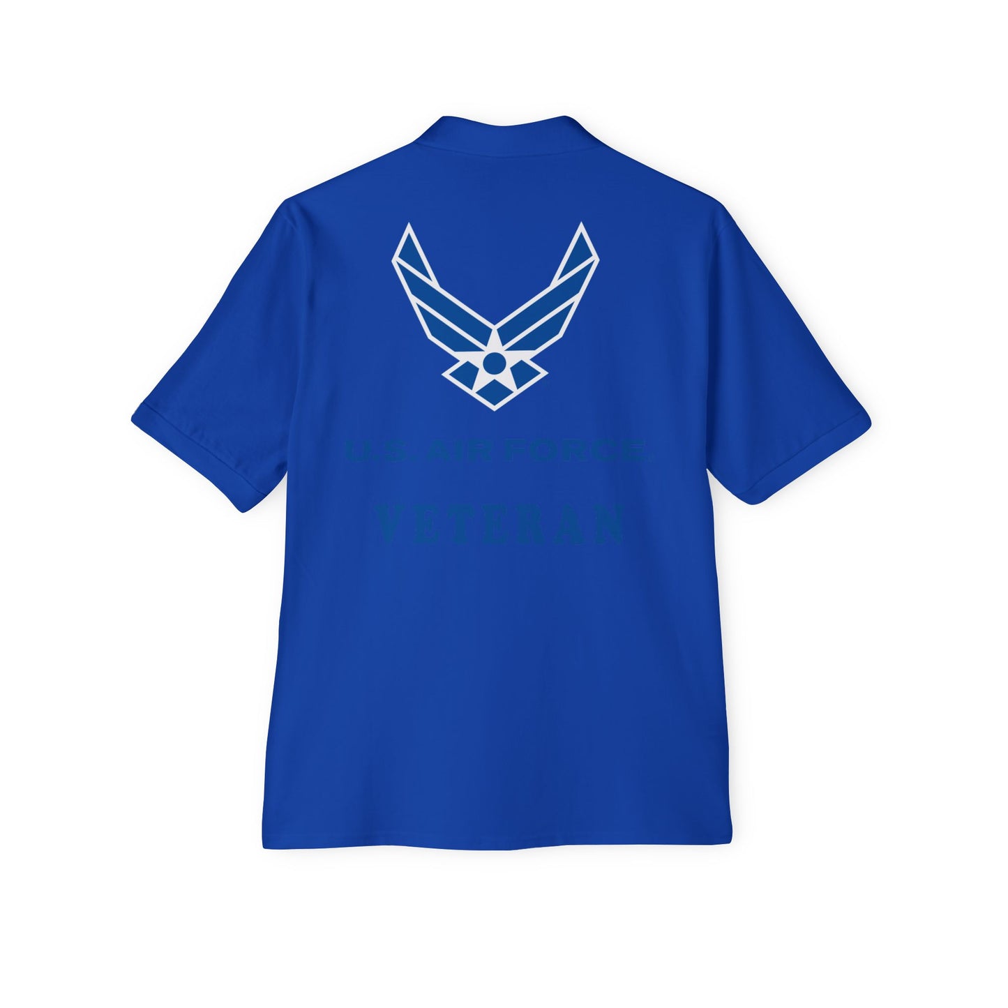Men's Piqué Polo - USAF - Air Force - Veteran X 300