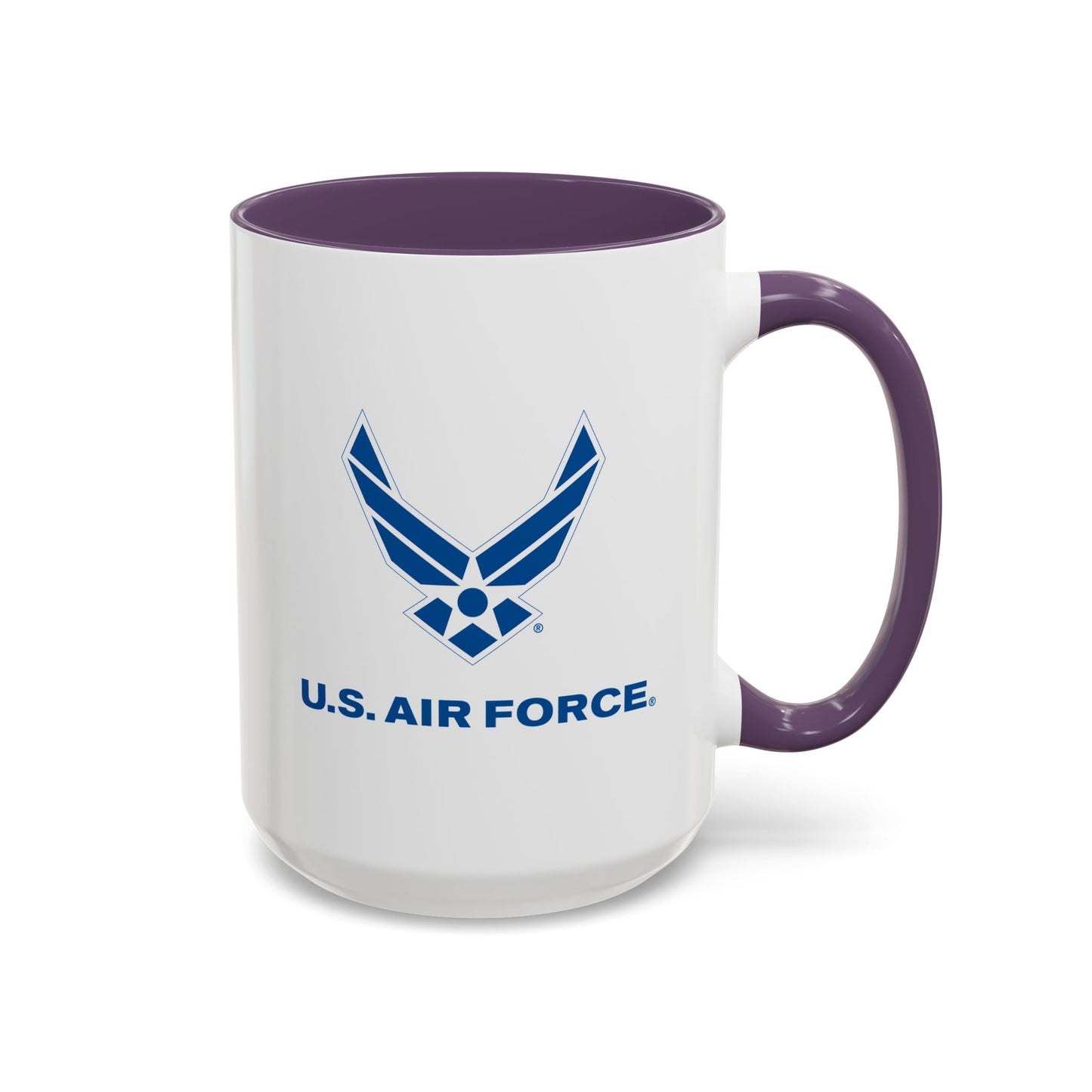 Accent Coffee Mug (11oz & 15oz) - USAF Logo, TM Txt - U S Air Force X 300