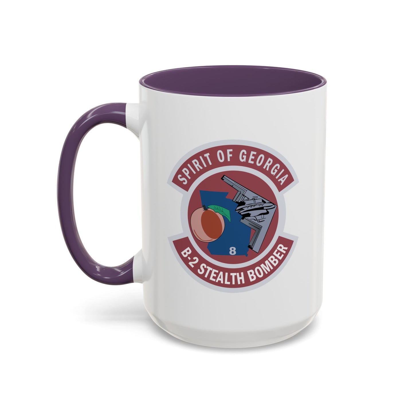 Accent Coffee Mug (11oz & 15oz) - USAF - B2 - Spirit of Georgia - Stealth Bomber wo txt X 300