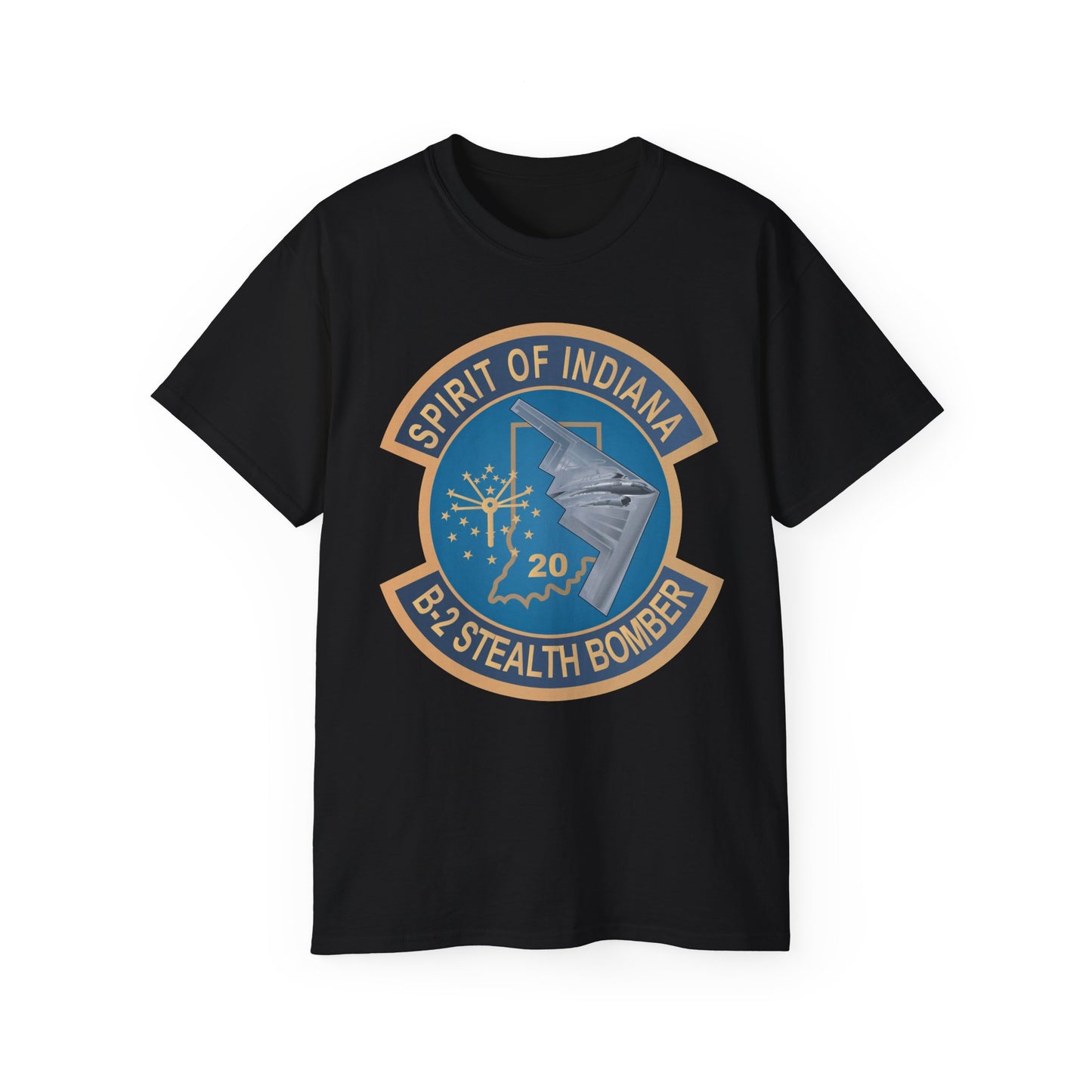 Unisex Ultra Cotton Tee - USAF - B2 - Spirit of Indiana - Stealth Bomber wo txt X 300