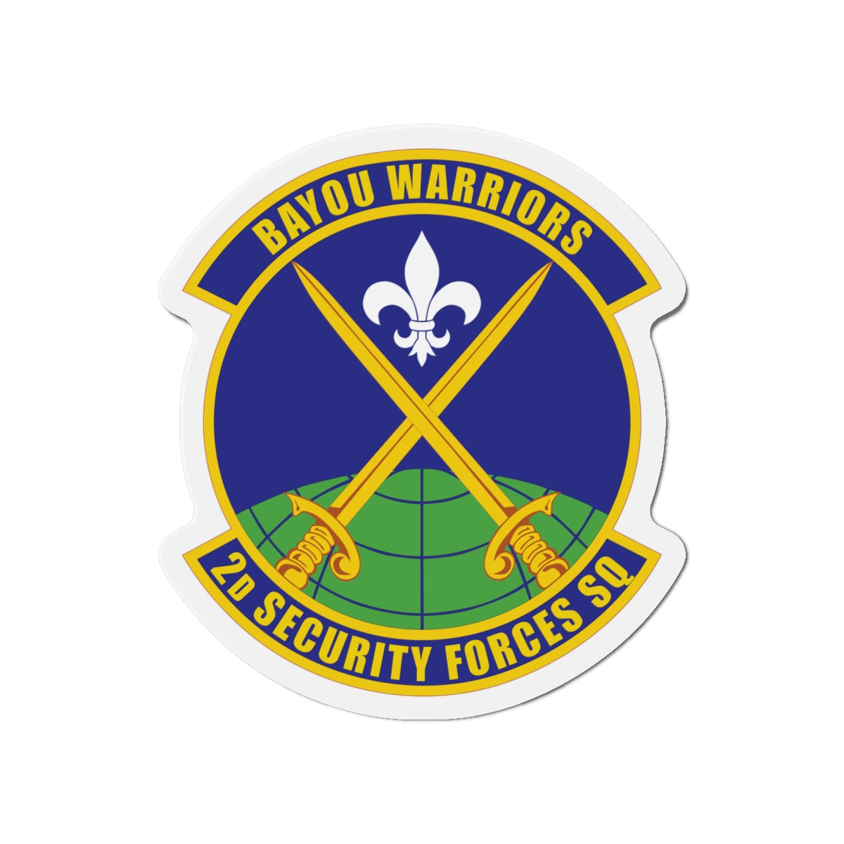 Die-Cut Magnet - USAF - 2nd Security Forces Squadron wo txt