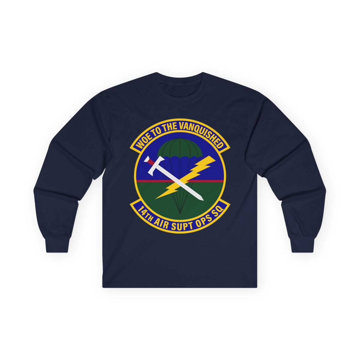 Unisex Ultra Cotton Long Sleeve Tee - USAF - 14th Air Support Operations Squadron wo txt