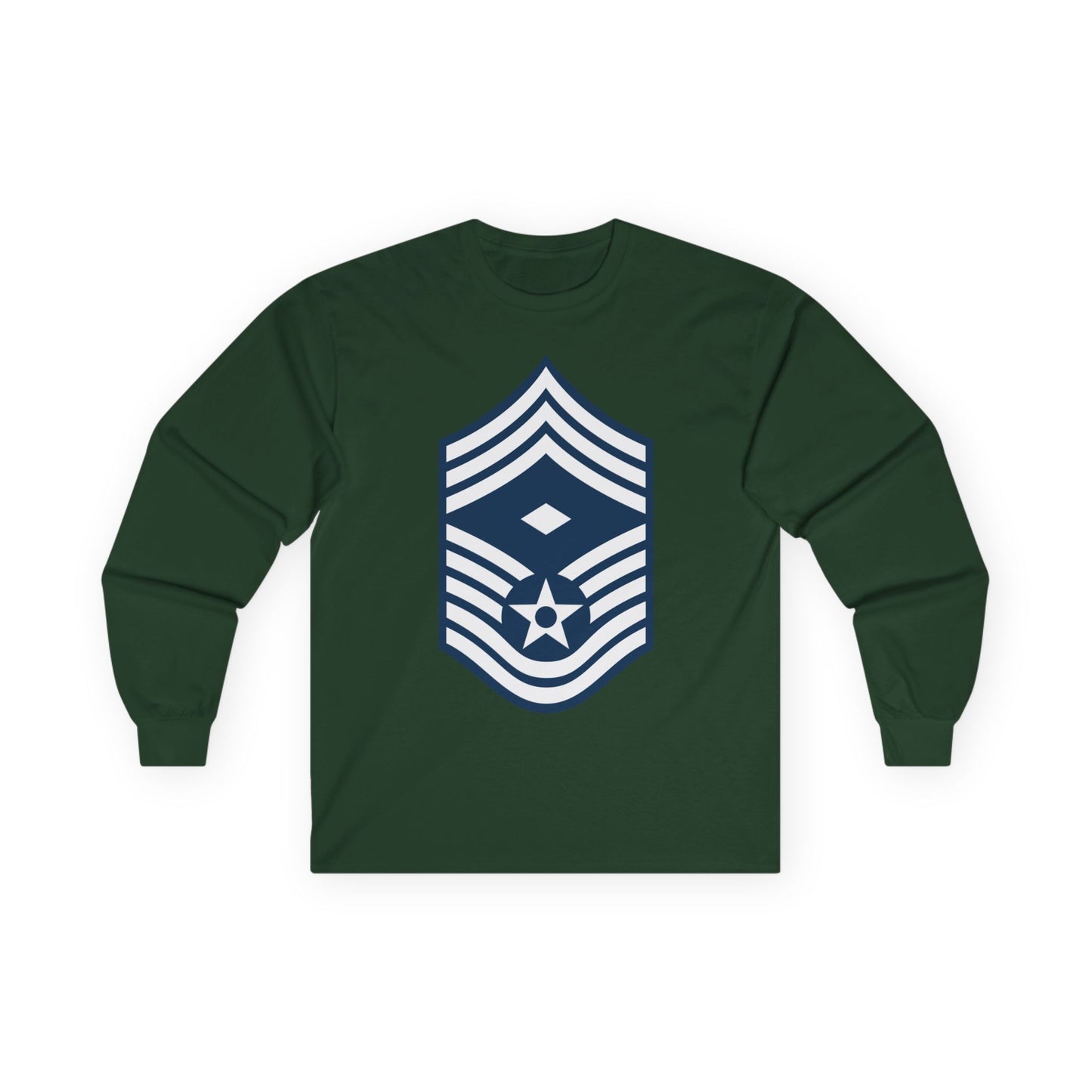 Unisex Ultra Cotton Long Sleeve Tee - USAF - First Sergeant (E9b) - 2020