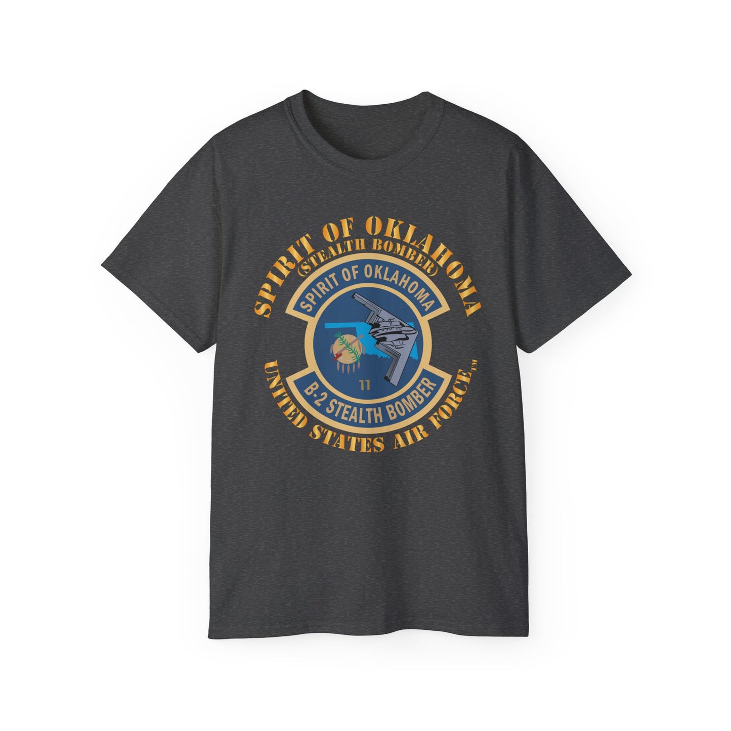 Unisex Ultra Cotton Tee - USAF - B2 - Spirit of Oklahoma - Stealth Bomber X 300