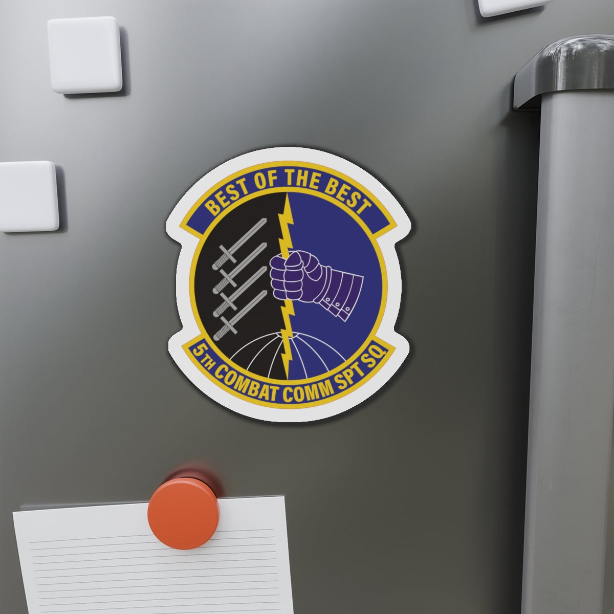 Die-Cut Magnet - USAF - 5th Combat Communications Support Sq wo txt X 300