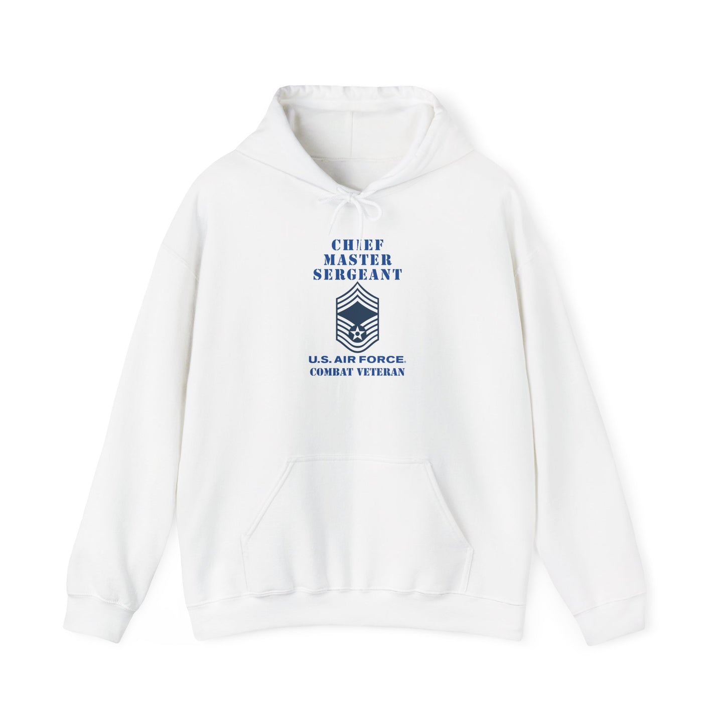 Unisex Heavy Blend Hooded Sweatshirt - USAF - Chief Master Sergeant (E9a) - 2020 - Combat Veteran