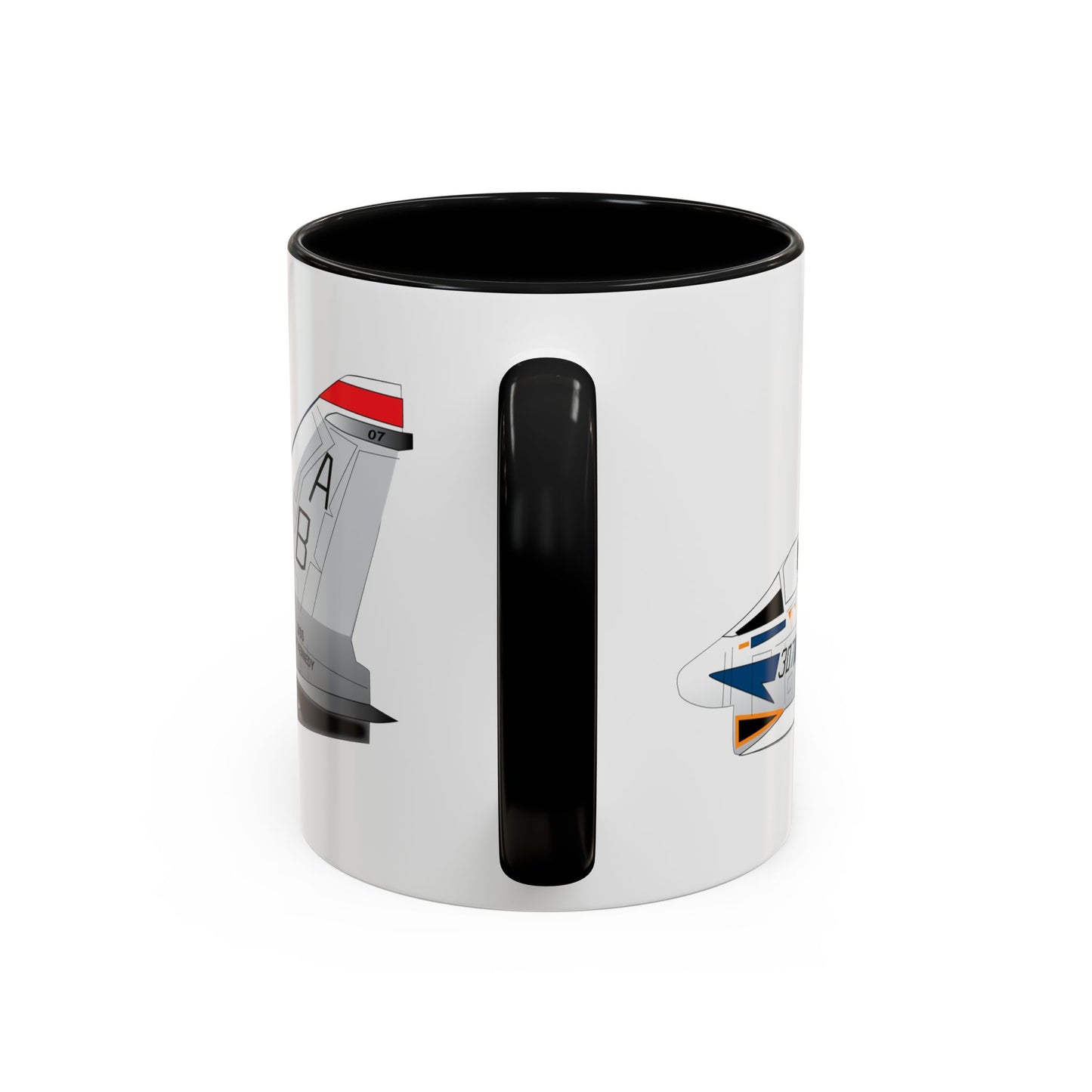 Accent Coffee Mug (11oz & 15oz) - Aircraft - Navy - A-7B Corsair II - Side X 300