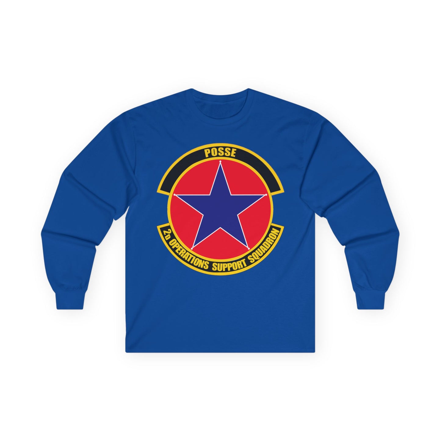 Unisex Ultra Cotton Long Sleeve Tee - USAF - 2nd Operations Support Squadron wo txt