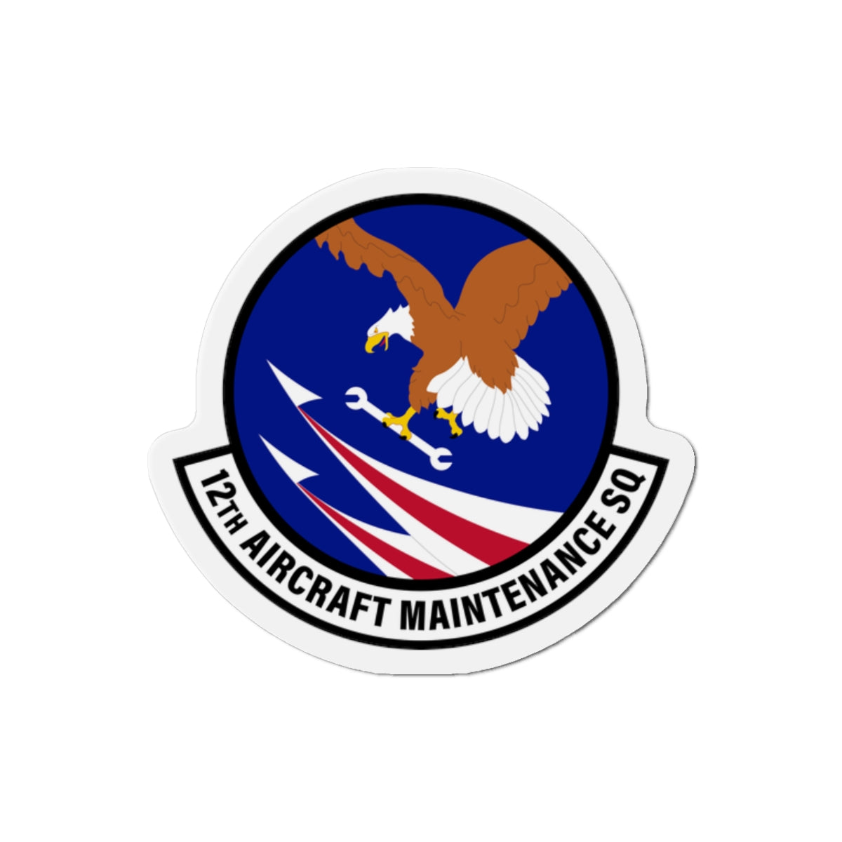 Die-Cut Magnet - USAF - 12th Aircraft Maintenance Squadron wo txt