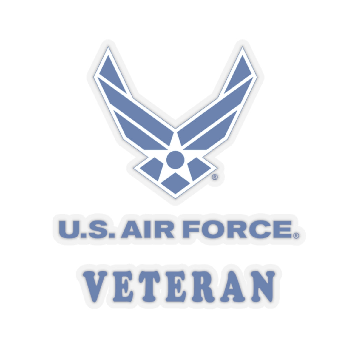 Kiss-Cut Stickers - USAF - Air Force - Veteran X 300
