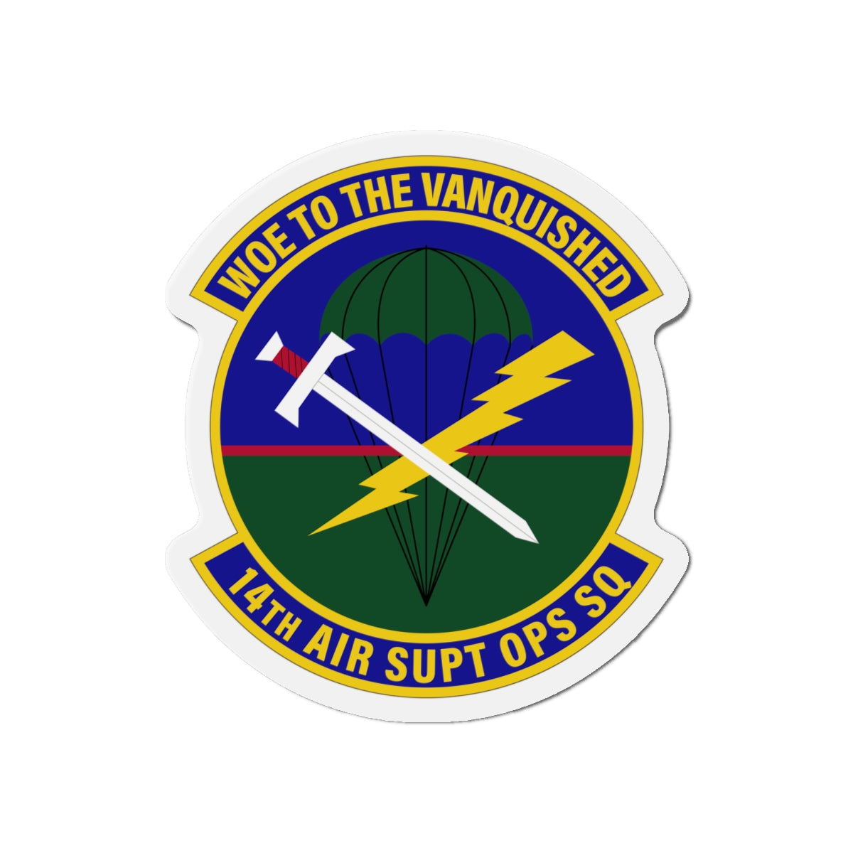 Die-Cut Magnet - USAF - 14th Air Support Operations Squadron wo txt