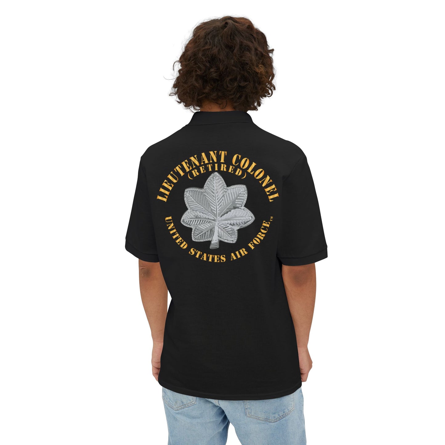 Men's Piqué Polo - USAF - Lieutenant Colonel - LTC - Retired - TM X 300