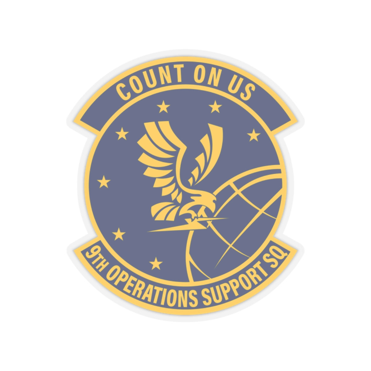 Kiss-Cut Stickers - USAF - 9th Operations Support Squadron wo txt X 300