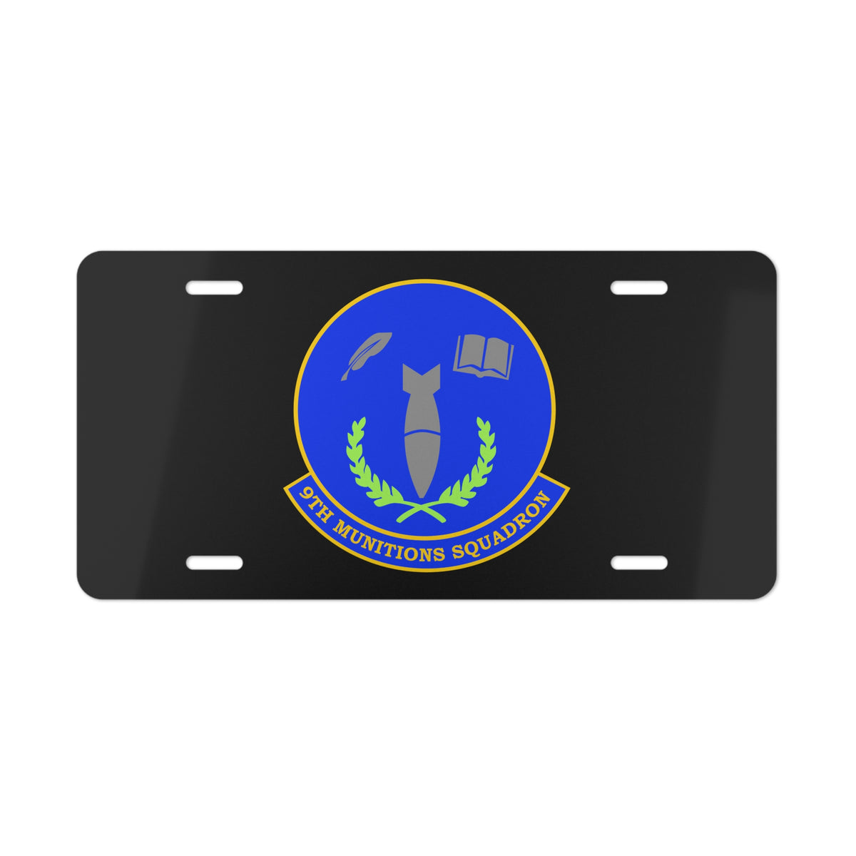 License Plate - USAF - 9th Munitions Squadron wo txt X 300