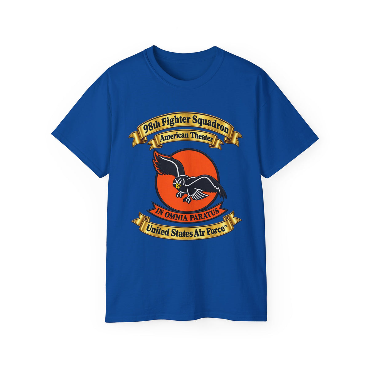 Unisex Ultra Cotton Tee - 98th Fighter-Interceptor Squadron - SSI - American Theater - USAAF - 3D - Transparent