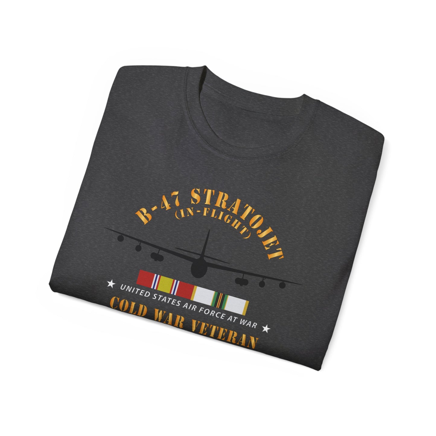 Unisex Ultra Cotton Tee - USAF - B-47 Stratojet - In Flt - Silhouette - Cold War Veteran X 300