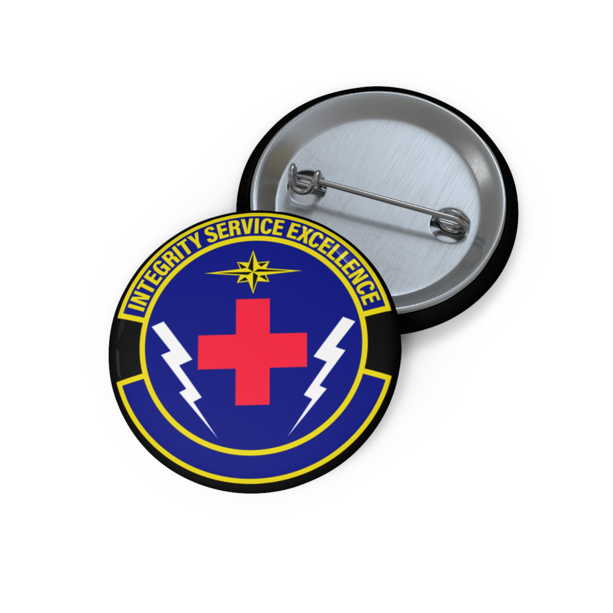 Custom Pin Button - USAF - 10th Healthcare Operations Sq wo txt